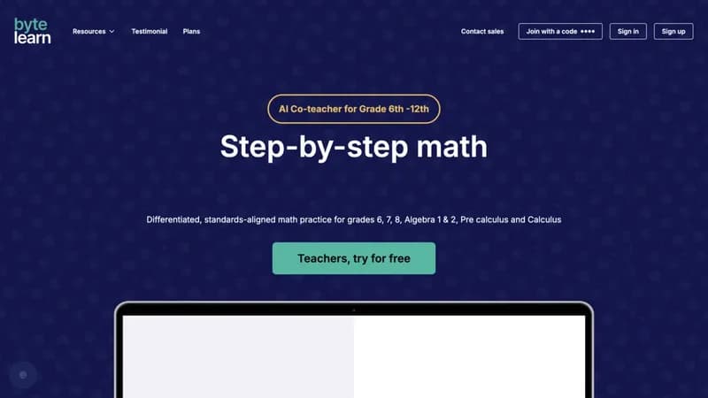 Bytelearn screenshot