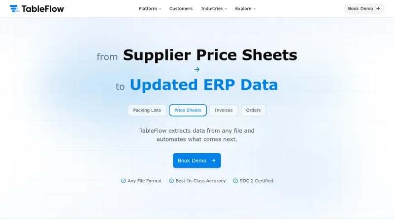 tableflow website