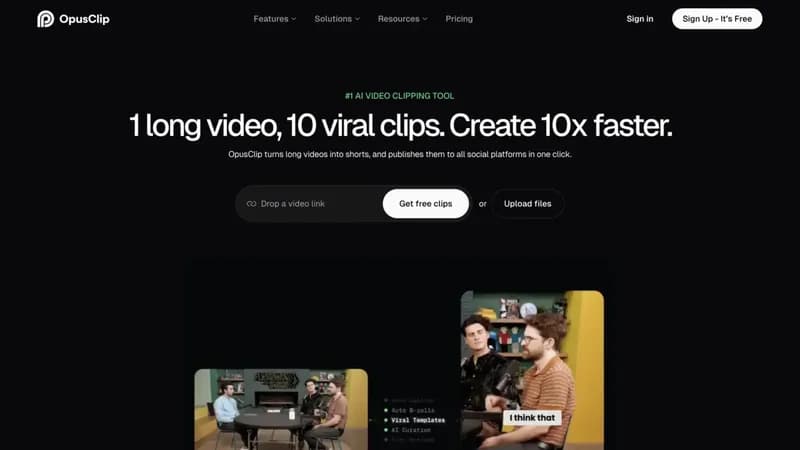OpusClip screenshot