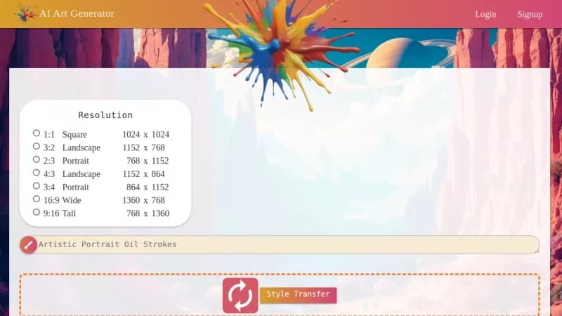 AI Art Generator screenshot
