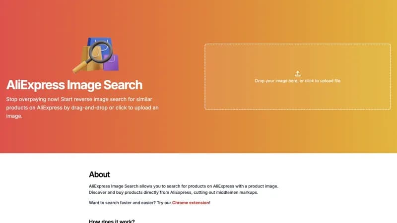 AliExpress Image Search screenshot