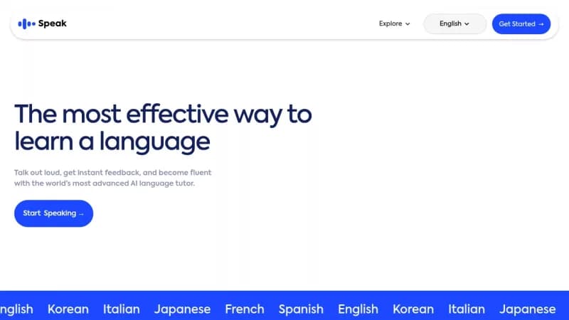 Speak screenshot