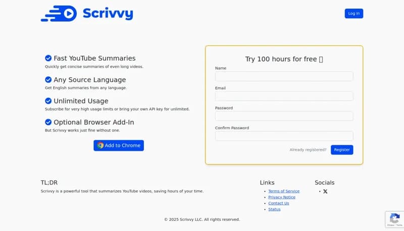 Scrivvy screenshot