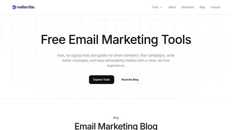 mailscribe website