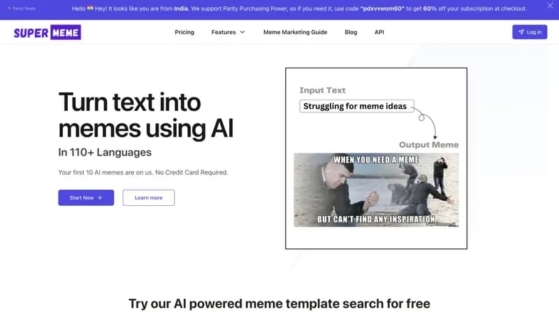 SuperMeme.ai screenshot