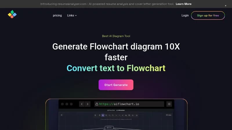 ai flowchart diagram tool website