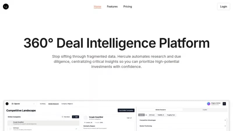 Hercule AI screenshot