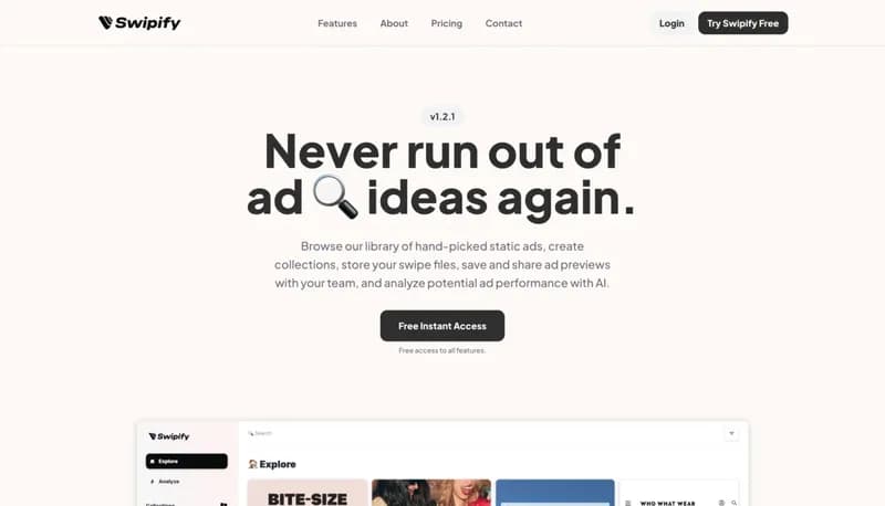 Swipify screenshot