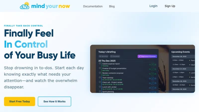 mind your now website