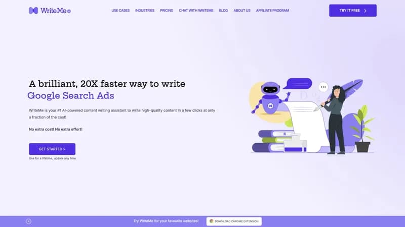 WriteMe.ai screenshot