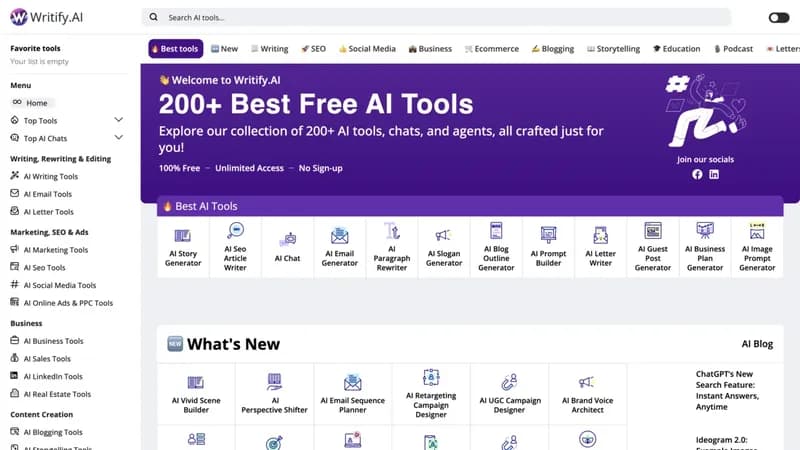 Writify.AI screenshot