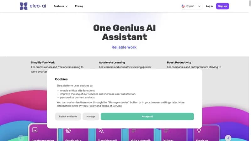Eleo.ai screenshot