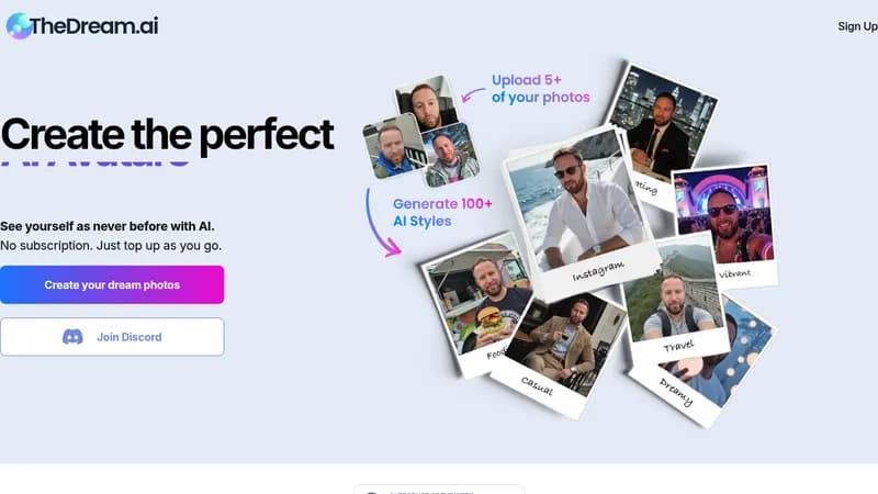 thedream.ai website