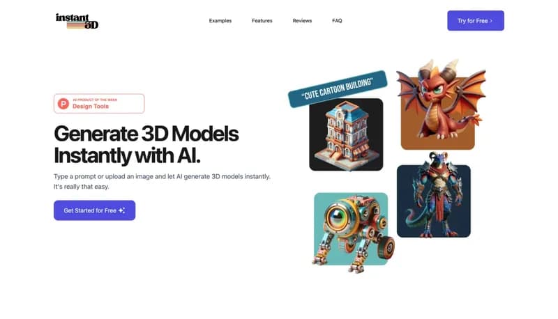 Instant 3D screenshot