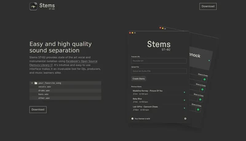 Stems ST-02 screenshot