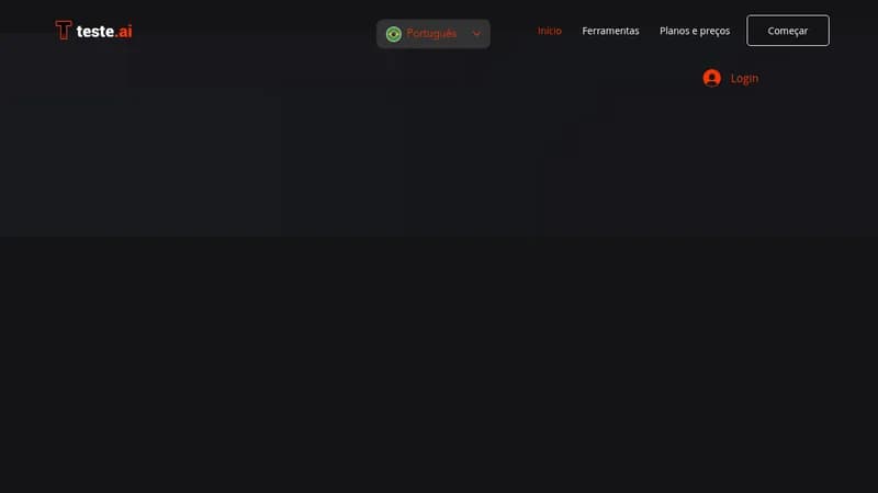 teste.ai website