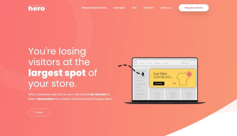 Product Hero screenshot