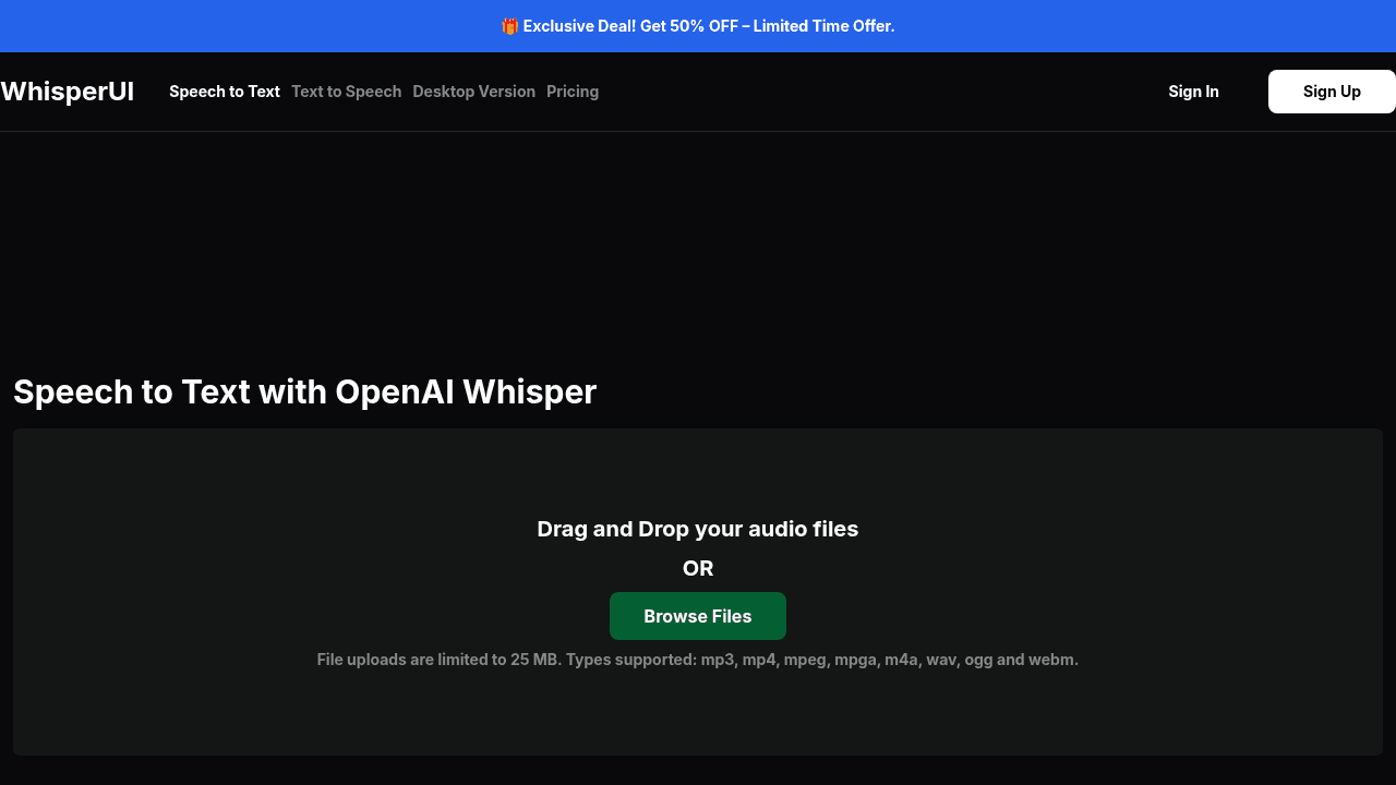 whisperui website
