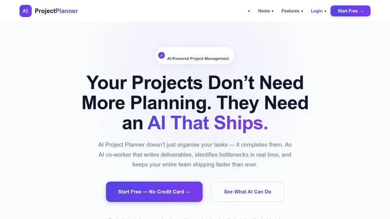 ai project planner website
