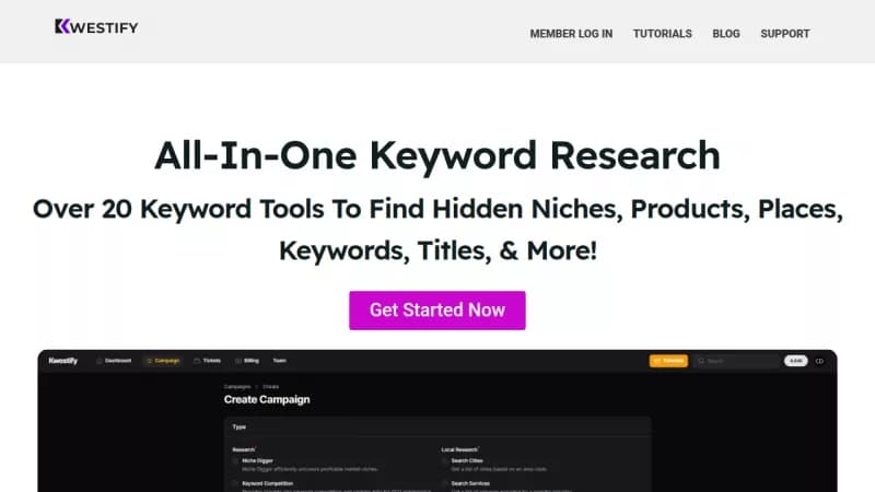 Kwestify screenshot