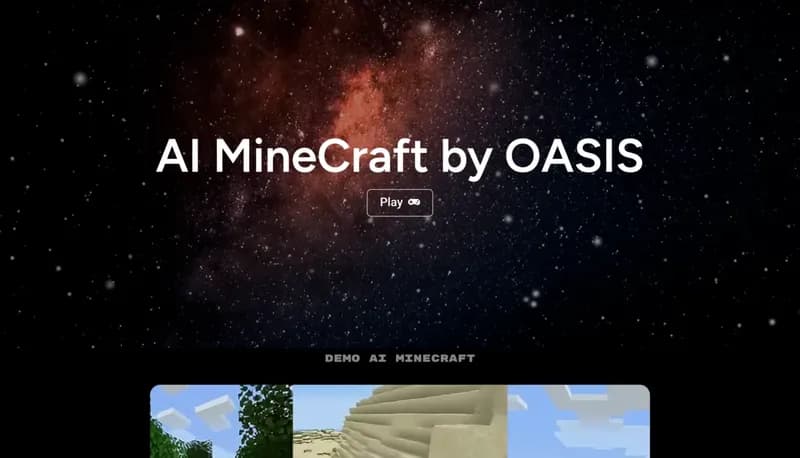 AI Minecraft by Oasis screenshot