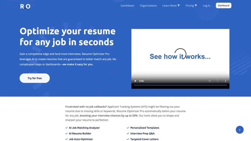 AI Resume Optimizer screenshot