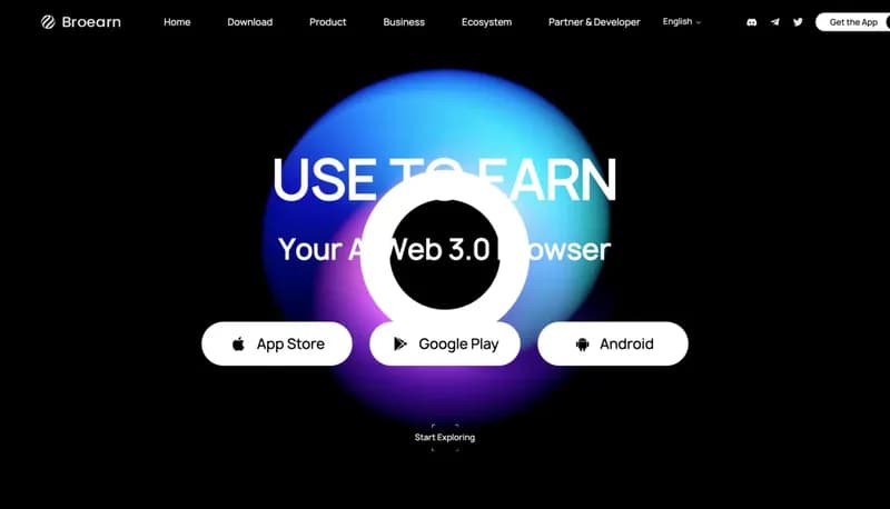Broearn Browser screenshot