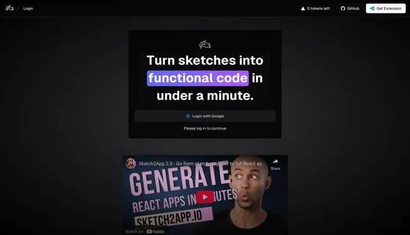 Sketch2App screenshot