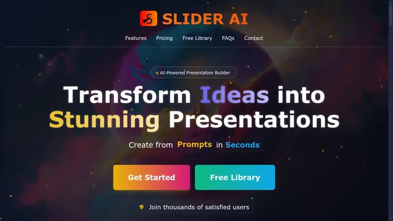 slider ai website