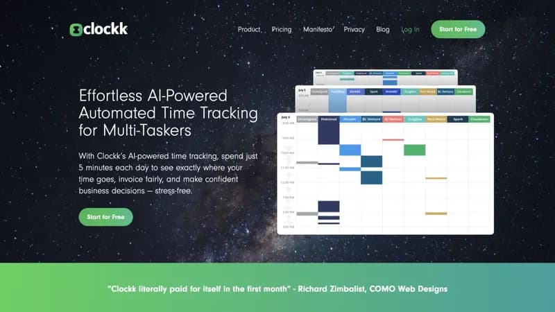 Clockk screenshot