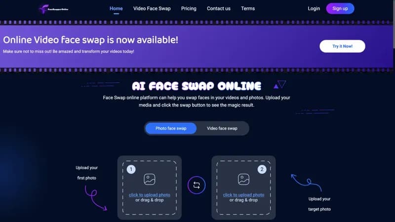 FaceSwapper Online screenshot