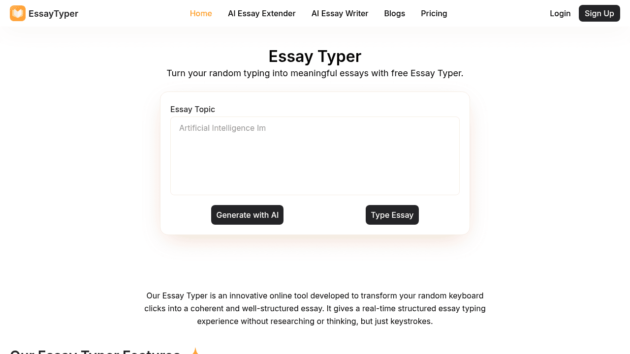 essaytyper website