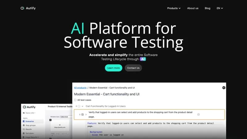 Autify screenshot