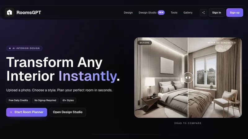 roomsgpt website