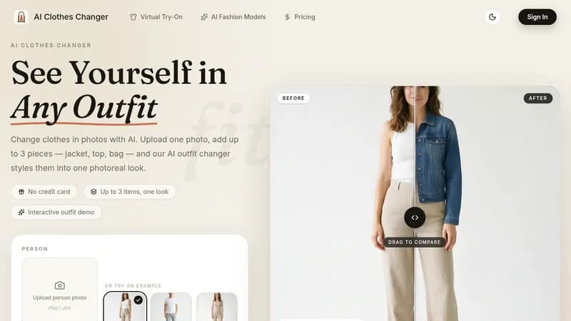 ai clothes changer website