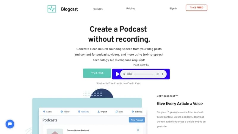 Blogcast screenshot