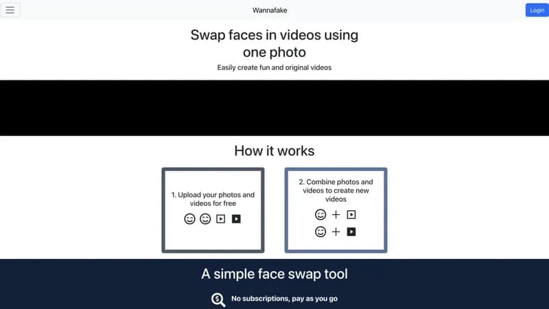 Wannafake screenshot