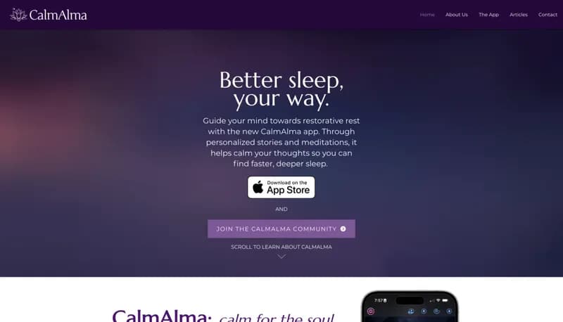 CalmAlma screenshot