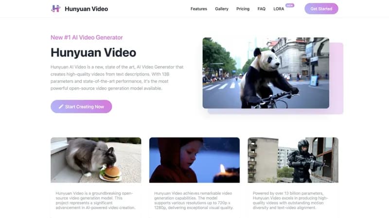 Hunyuan Video screenshot