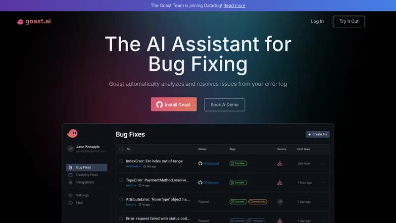 goast website