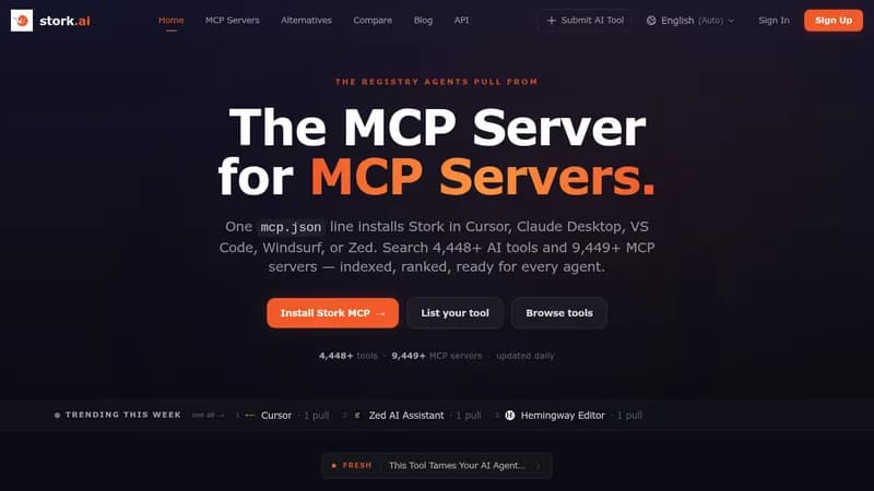 stork.ai website