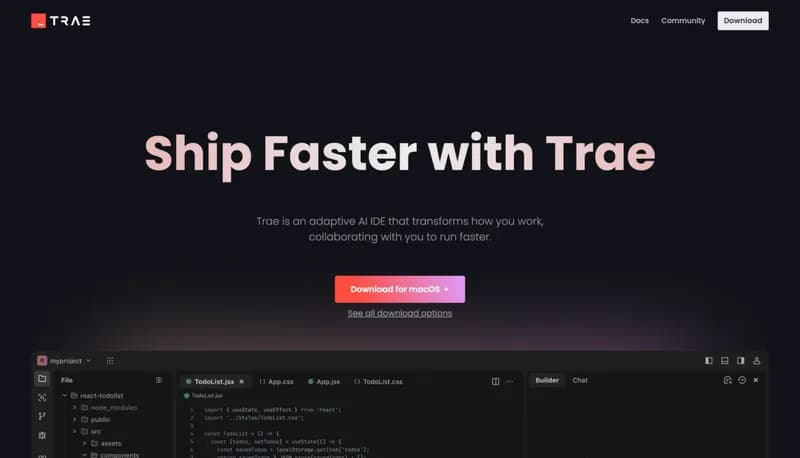 Trae screenshot