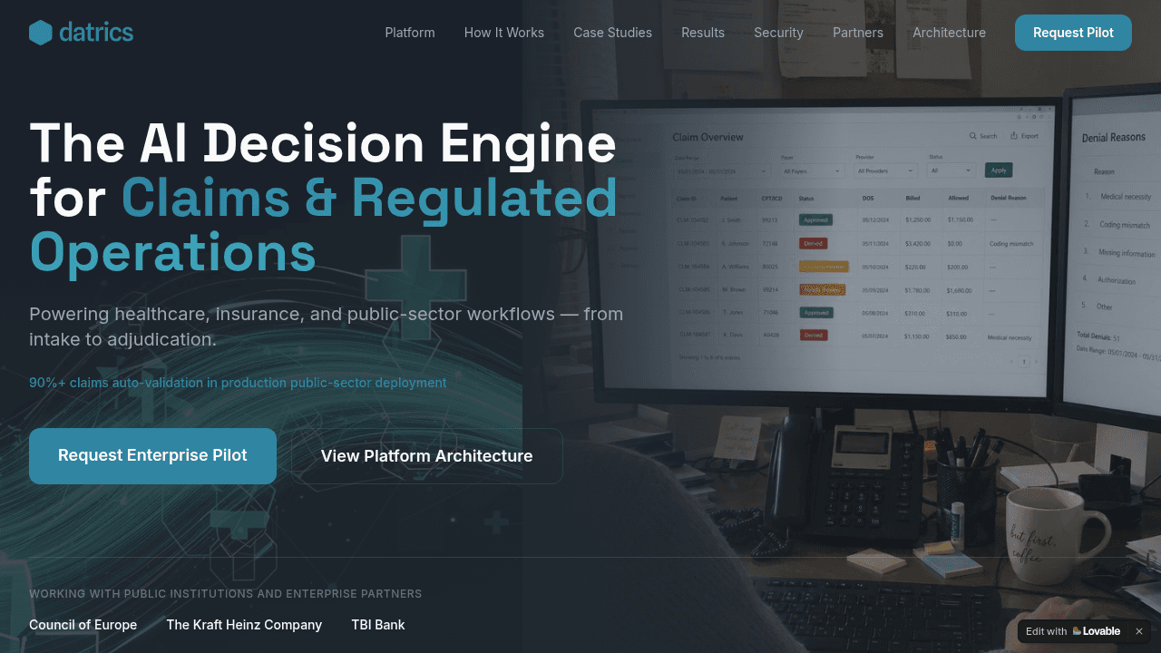 datrics website