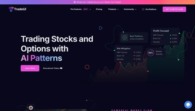 TradeUI screenshot