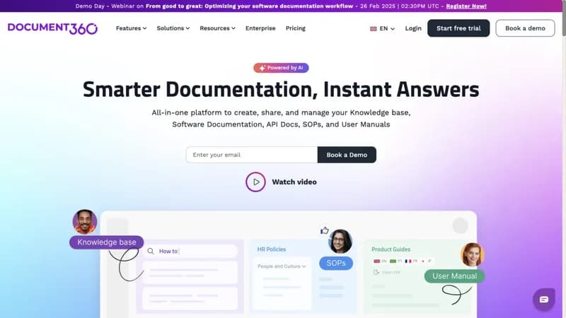 Document360 screenshot