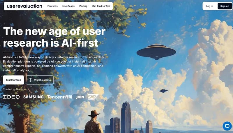 User Evaluation screenshot