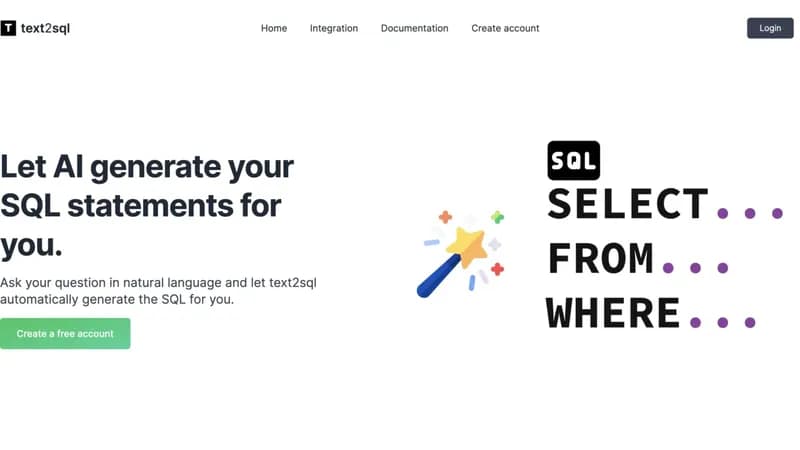 text2sql.co screenshot