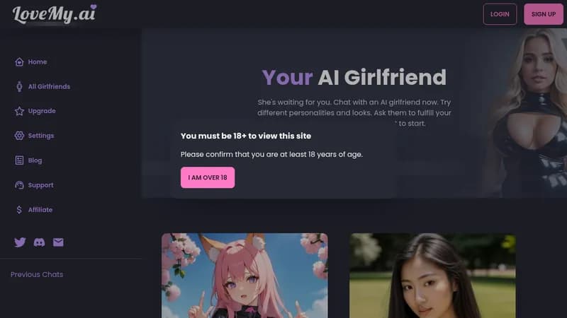 lovemy.ai website