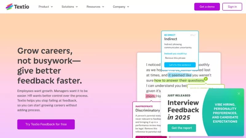Textio screenshot