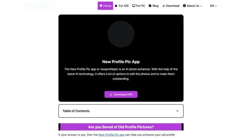 New Profile Pic App screenshot